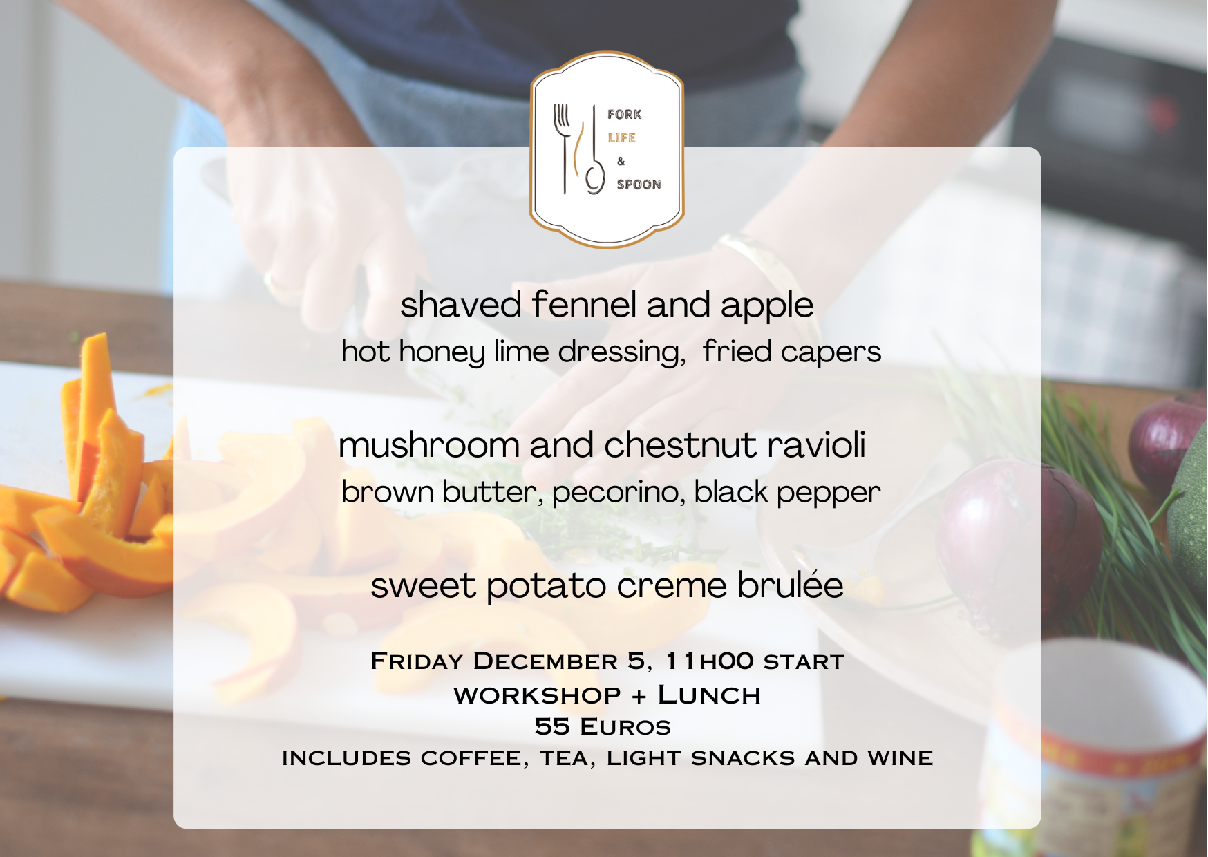 December Workshop + Lunch